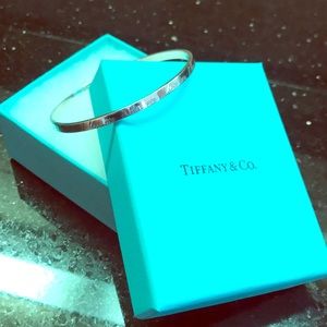 Tiffany & Co "I Love you" Notes Bangle Bracelet